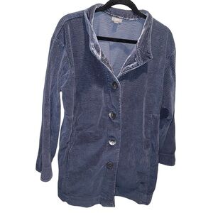 J Jill Boyfriend Chore Shacket Corduroy Velvet Cuff Extra Large